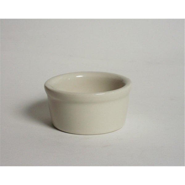 Tuxton China 3 in. Ramekin 2.5 oz. - Eggshell - 4 Dozen BEX-025